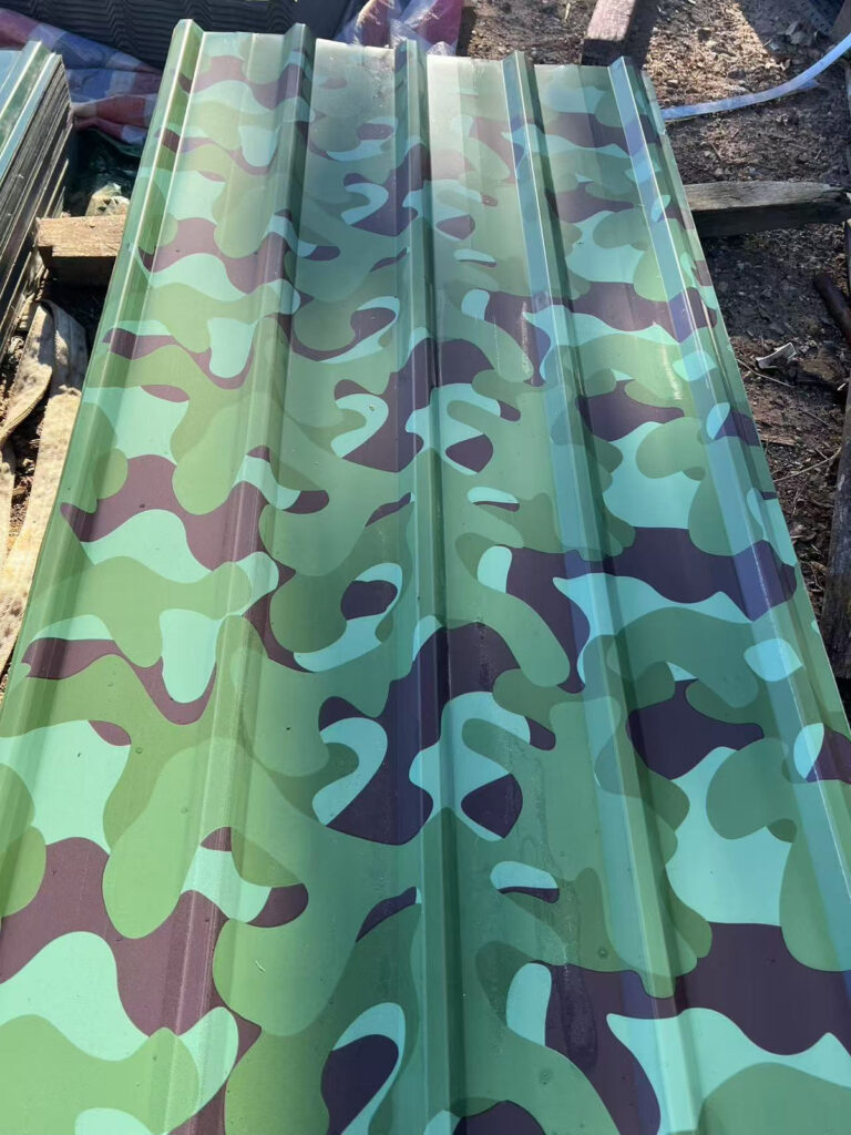 2.0m × 820mm Camouflage Green sheets — supplier reference image