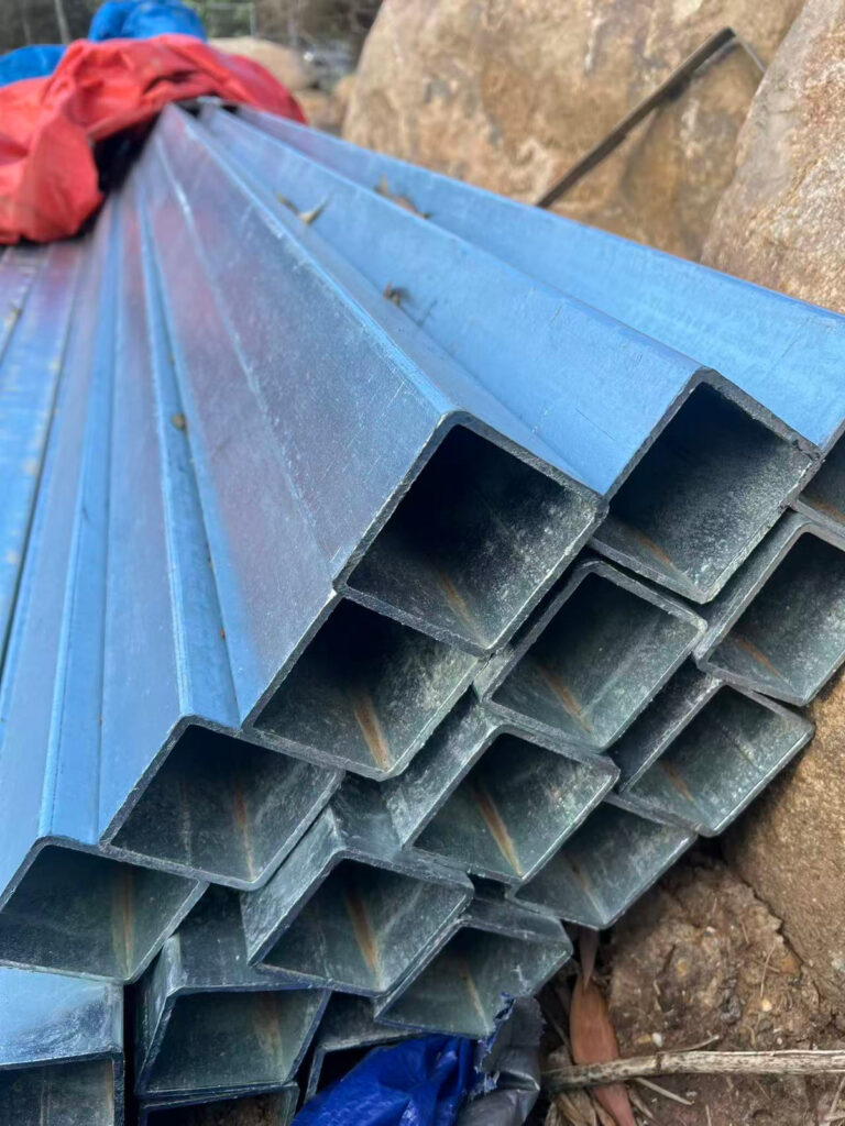 100mm × 100mm × 4.5mm × 6m long square tube — supplier reference image