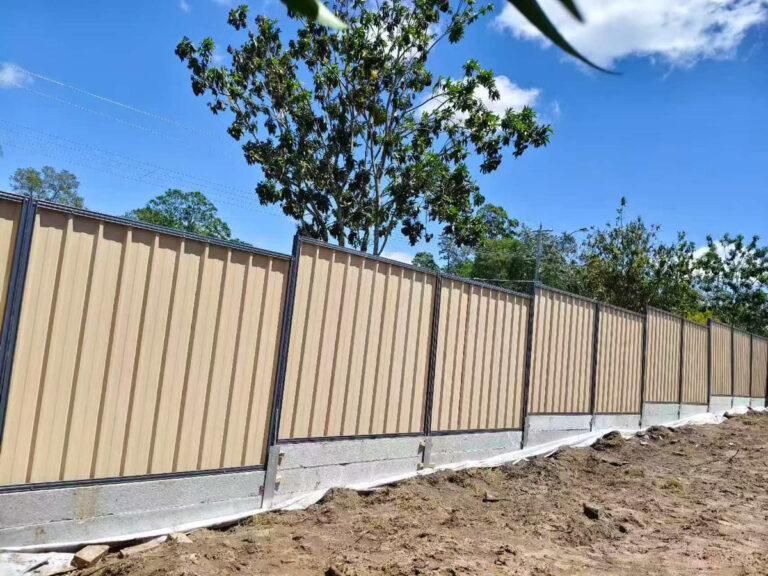 Cream Color Steel Fence Panel — supplier reference image